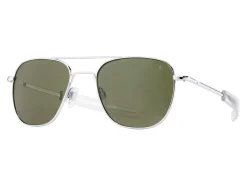 Sunglasses | Eyewear<American Optical Original Pilot Silver Green Glass Lens Polarised