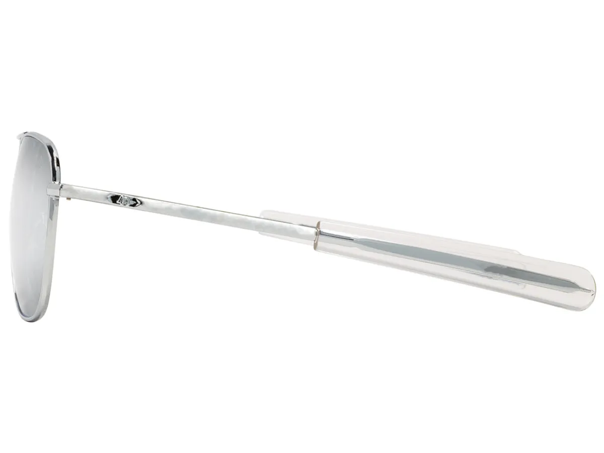 Sunglasses | Eyewear<American Optical Original Pilot Silver Silver Mirror Glass Lens Polarised