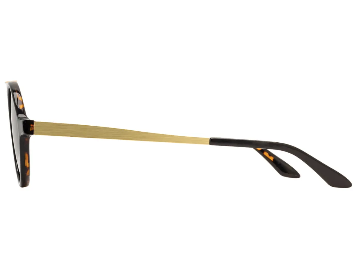 Sunglasses | Eyewear<American Optical Oxford Black Tortoise & Gold Brown Nylon Lens