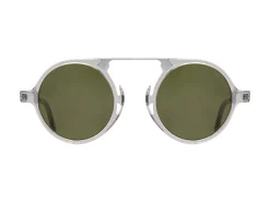 Sunglasses | Eyewear<American Optical Oxford Grey Crystal & Silver Green Nylon Lens Polarised