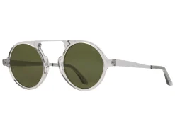 Sunglasses | Eyewear<American Optical Oxford Grey Crystal & Silver Green Nylon Lens Polarised
