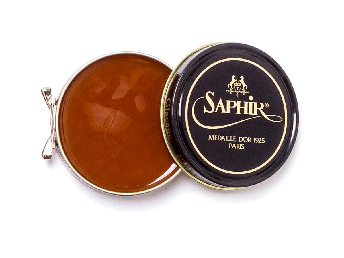 Wax Polishes<Saphir Pate de Luxe Wax Polish 50mL Light Brown