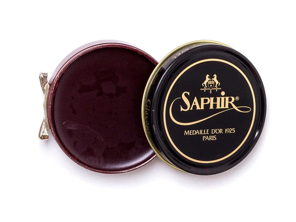 Wax Polishes<Saphir Pate de Luxe Wax Polish 50mL Mahogany