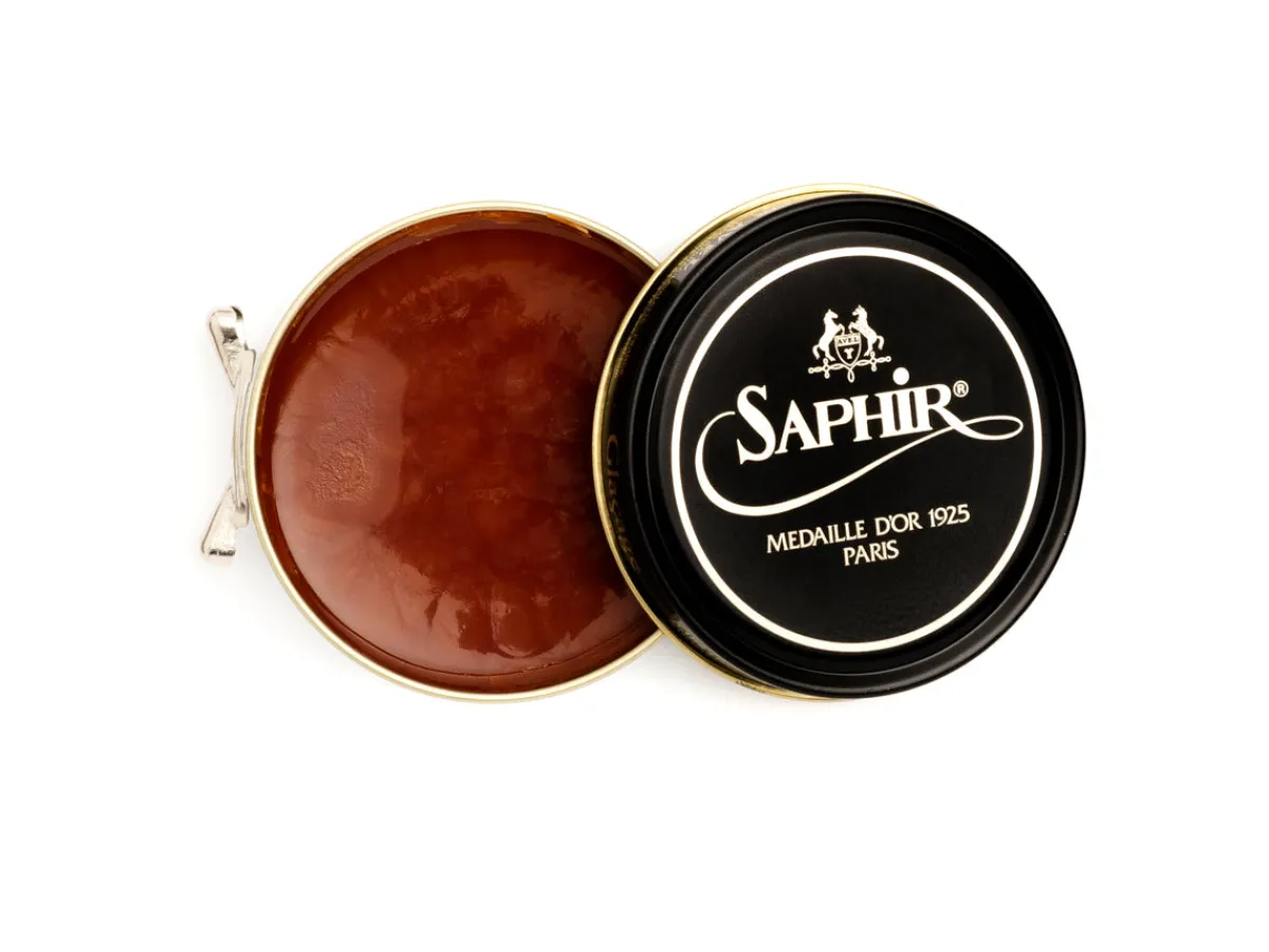 Wax Polishes<Saphir Pate de Luxe Wax Polish 50mL Cognac