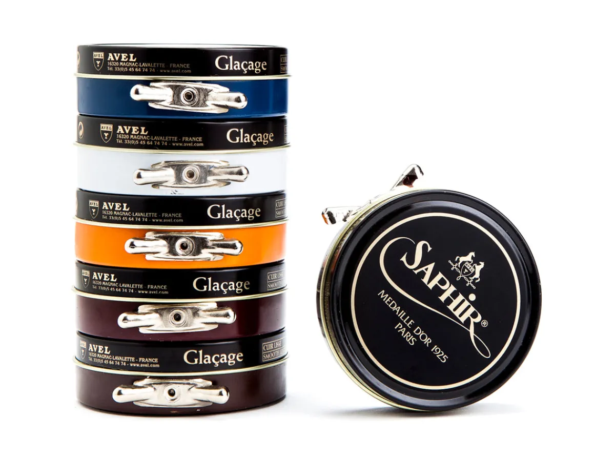 Wax Polishes<Saphir Pate de Luxe Wax Polish 50mL Mahogany