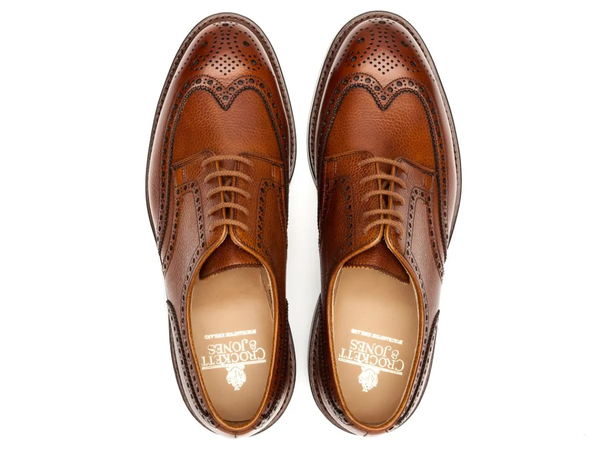 Rubber Soles | Brogues<Crockett & Jones Pembroke Tan Scotch Country Grain