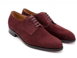 Wide Fitting | Suede<John Lobb Penzance Burgundy Suede EE-width