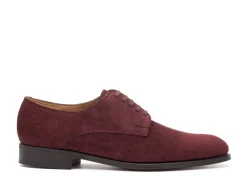 Wide Fitting | Suede<John Lobb Penzance Burgundy Suede EE-width