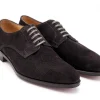 Wide Fitting | Suede<John Lobb Penzance Dark Grey Suede EE-width