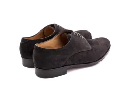 Wide Fitting | Suede<John Lobb Penzance Dark Grey Suede EE-width
