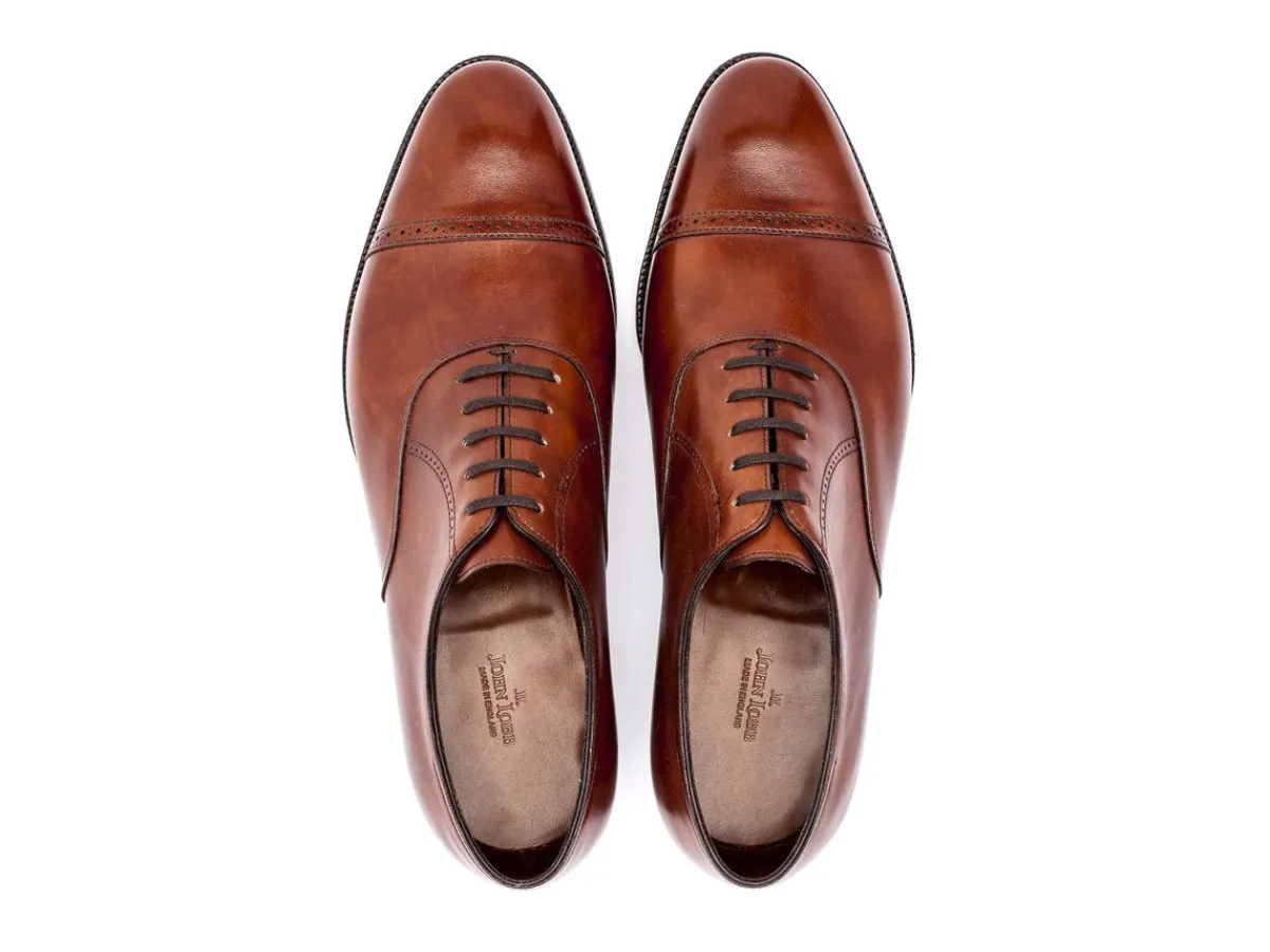 Oxfords | Brogues<John Lobb Philip II Chestnut Misty Calf