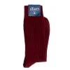 Socks<Corgi Phillip Ribbed Socks Burgundy