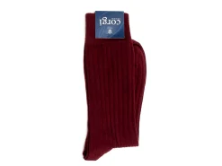 Socks<Corgi Phillip Ribbed Socks Burgundy