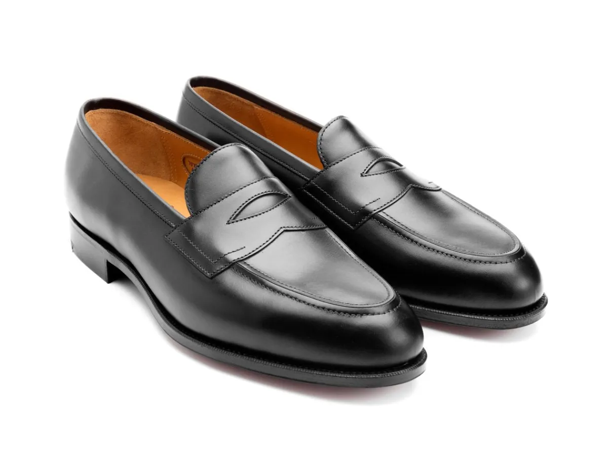Summer Shoes | Penny Loafers<Edward Green Piccadilly Black Calf