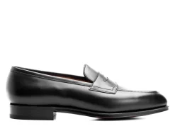 Summer Shoes | Penny Loafers<Edward Green Piccadilly Black Calf