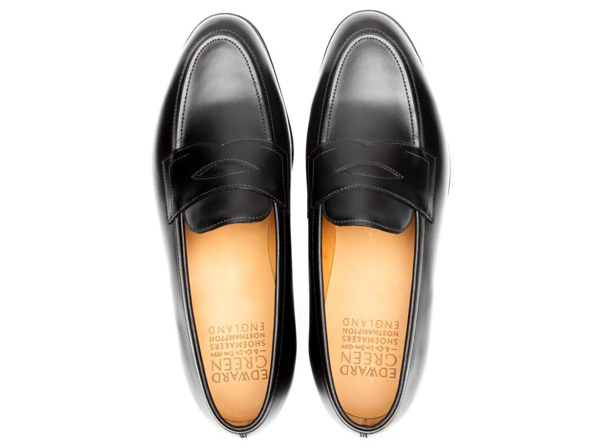 Summer Shoes | Penny Loafers<Edward Green Piccadilly Black Calf