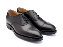 Straight Cap Oxfords | Rubber Soles<Crockett & Jones Radstock Black Calf