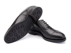 Straight Cap Oxfords | Rubber Soles<Crockett & Jones Radstock Black Calf