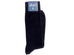 Socks<Corgi Ribbed Socks Black