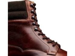 Boots<Crockett & Jones Ross Chocolate Hurricane Hide & Earth Green Suede Collar