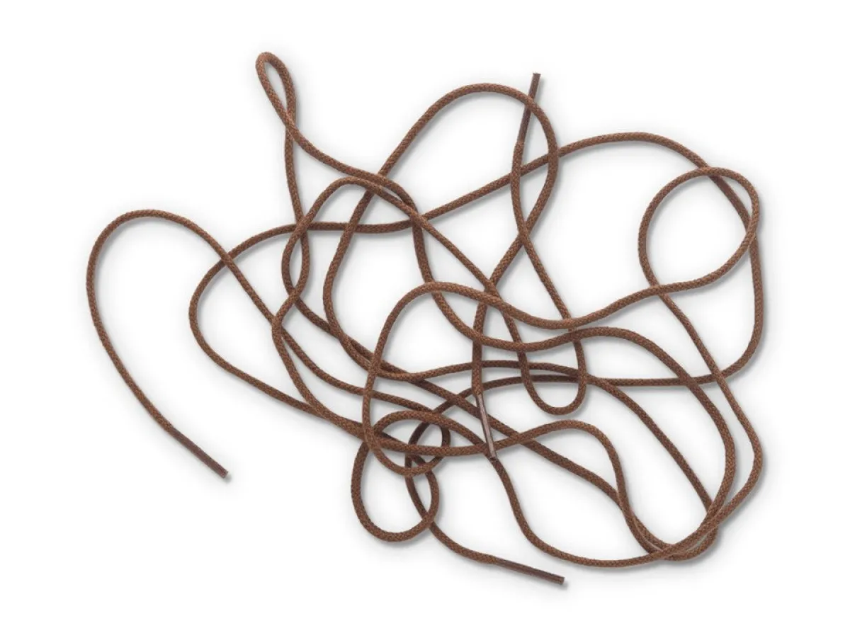 Shoelaces<Double Monk Round Cotton Laces 130cm Tan