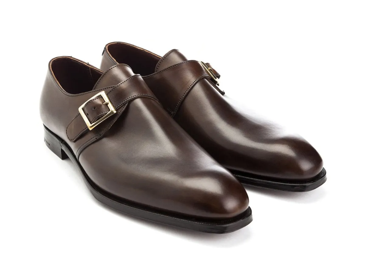 Monk Straps<Crockett & Jones Savile Dark Brown Antique Calf