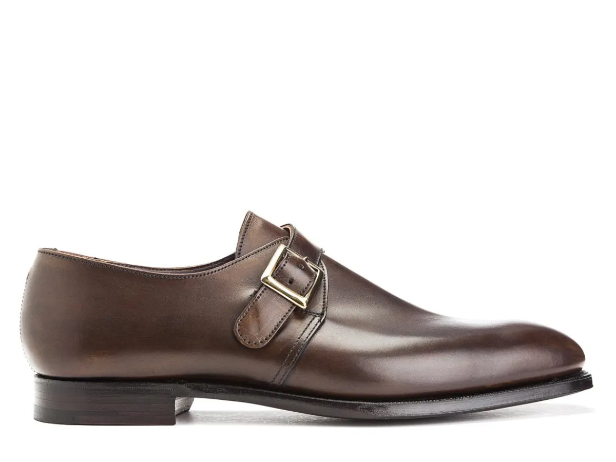 Monk Straps<Crockett & Jones Savile Dark Brown Antique Calf