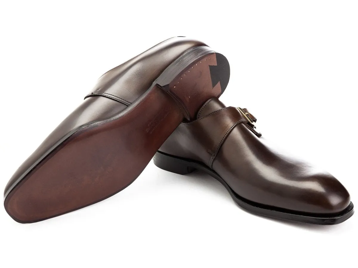 Monk Straps<Crockett & Jones Savile Dark Brown Antique Calf