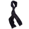 Scarves<Rubinacci Scarf Diamond Pattern Navy