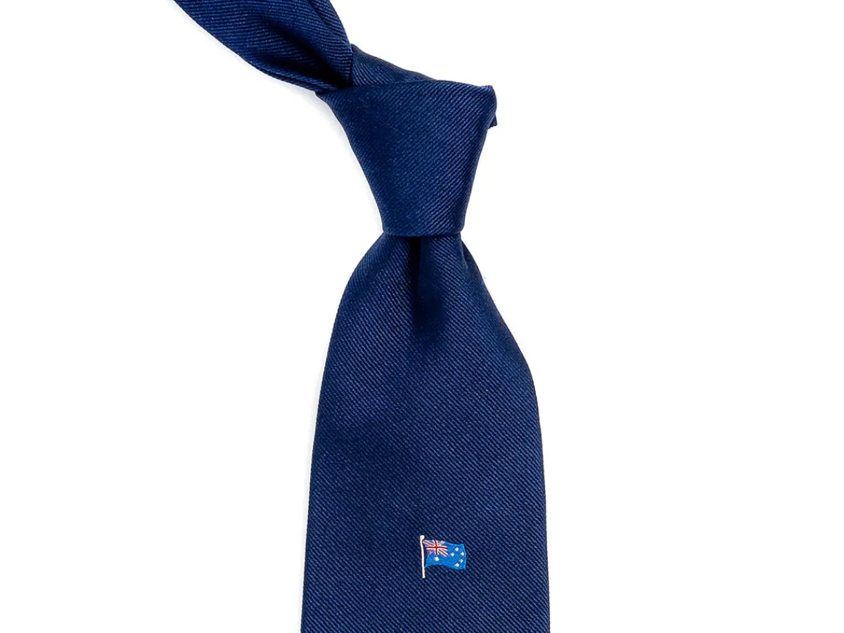 Ties<Double Monk Silk Flag Tie Australia