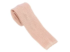 Ties<Double Monk Silk Knit Tie Champagne Pink