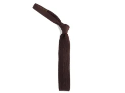 Ties<Double Monk Silk Knit Tie Dark Brown
