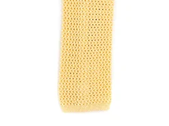 Ties<Double Monk Silk Knit Tie Lemon