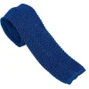 Ties<Double Monk Silk Knit Tie Marine Blue