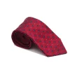 Ties<Double Monk Silk Tie Jacquard Flower Red