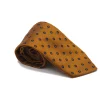 Ties<Double Monk Silk Tie Jacquard Flower Yellow