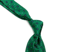 Ties<Double Monk Silk Tie Jacquard Flower Green
