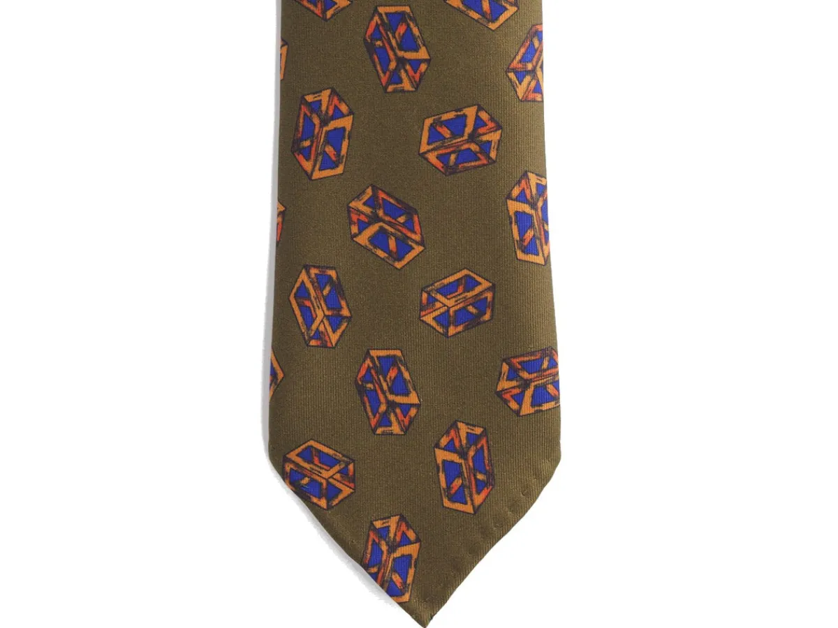 Ties<Tie Your Tie Silk Tie Quader Green