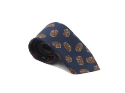 Ties<Tie Your Tie Silk Tie Quader Navy