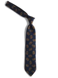 Ties<Tie Your Tie Silk Tie Quader Navy