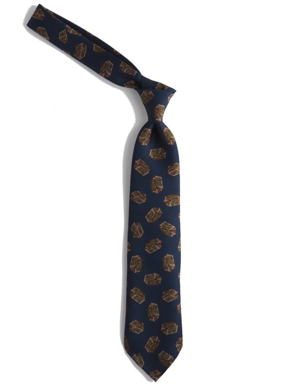 Ties<Tie Your Tie Silk Tie Quader Navy
