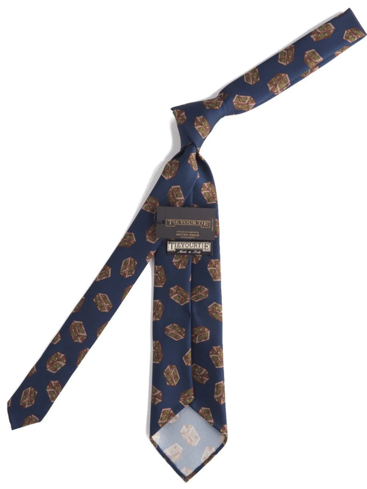 Ties<Tie Your Tie Silk Tie Quader Navy