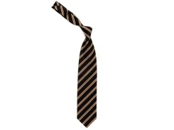 Ties<Double Monk Silk Tie Repp Stripe