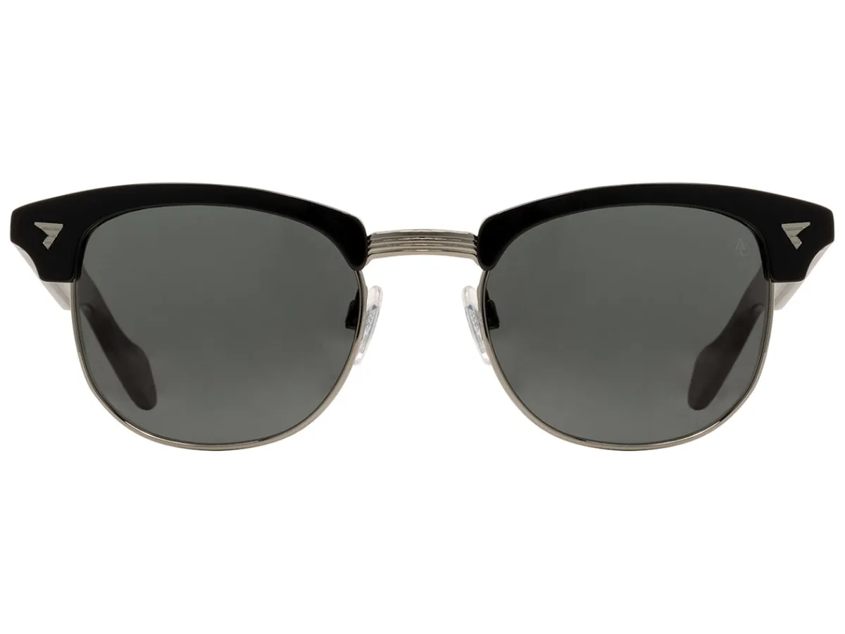 Sunglasses | Eyewear<American Optical Sirmont Black Gunmetal Grey Nylon Lens