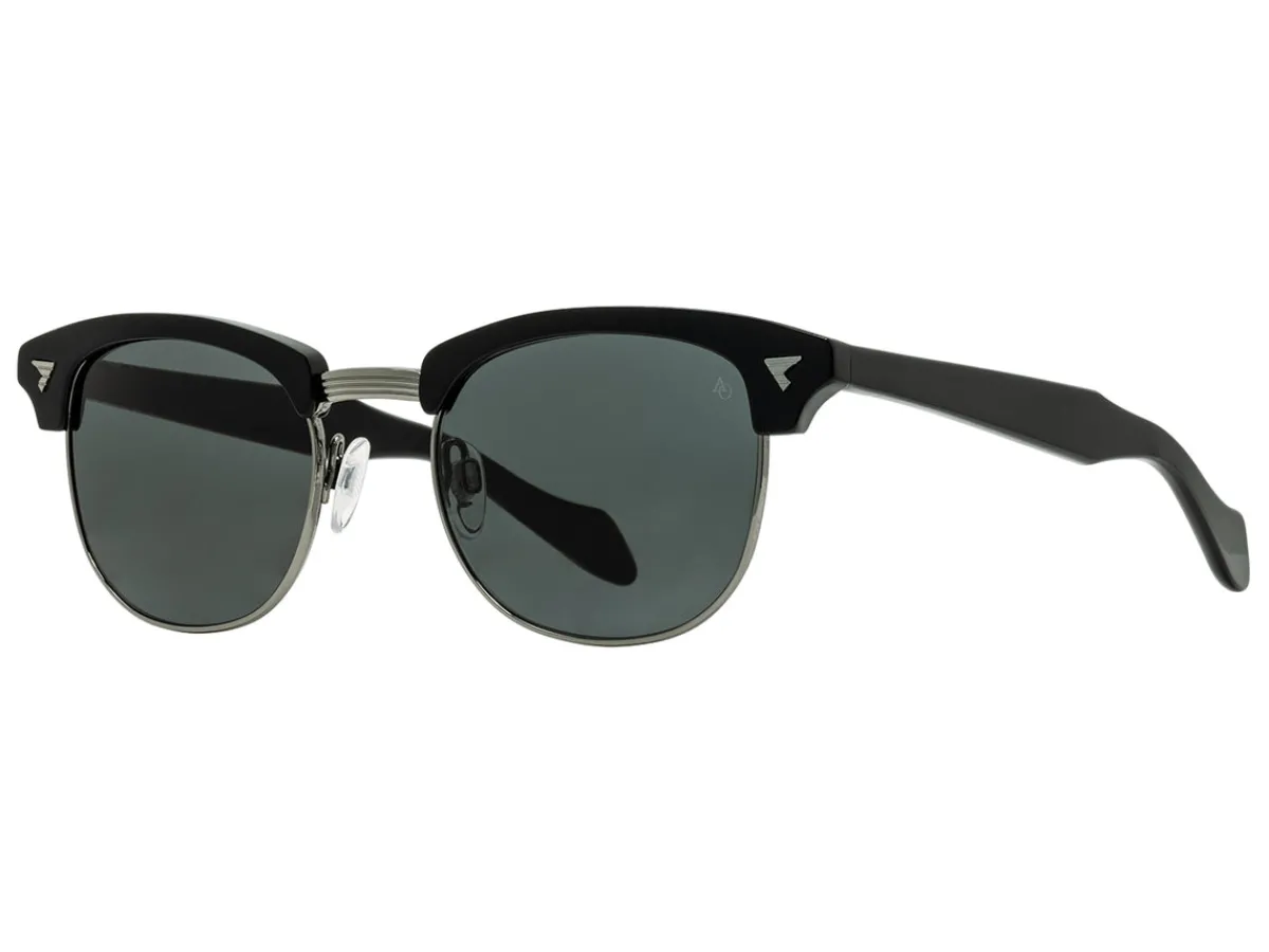 Sunglasses | Eyewear<American Optical Sirmont Black Gunmetal Grey Nylon Lens