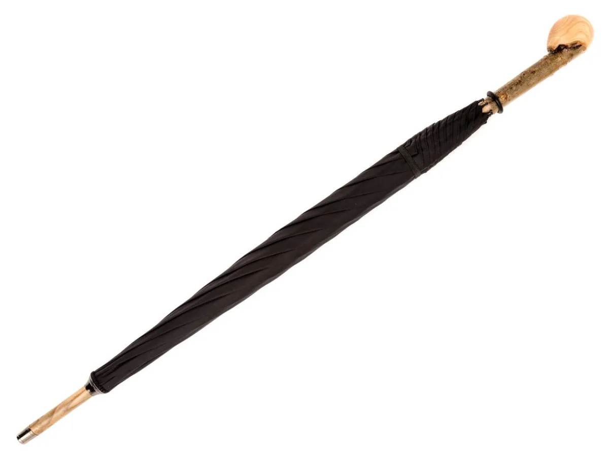 Umbrellas<Fox Umbrellas Solid Ash Knob Black