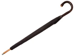 Umbrellas<Fox Umbrellas Solid Bark Chestnut Black