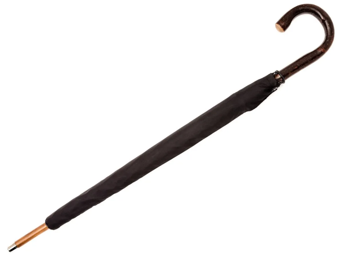 Umbrellas<Fox Umbrellas Solid Bark Chestnut Black