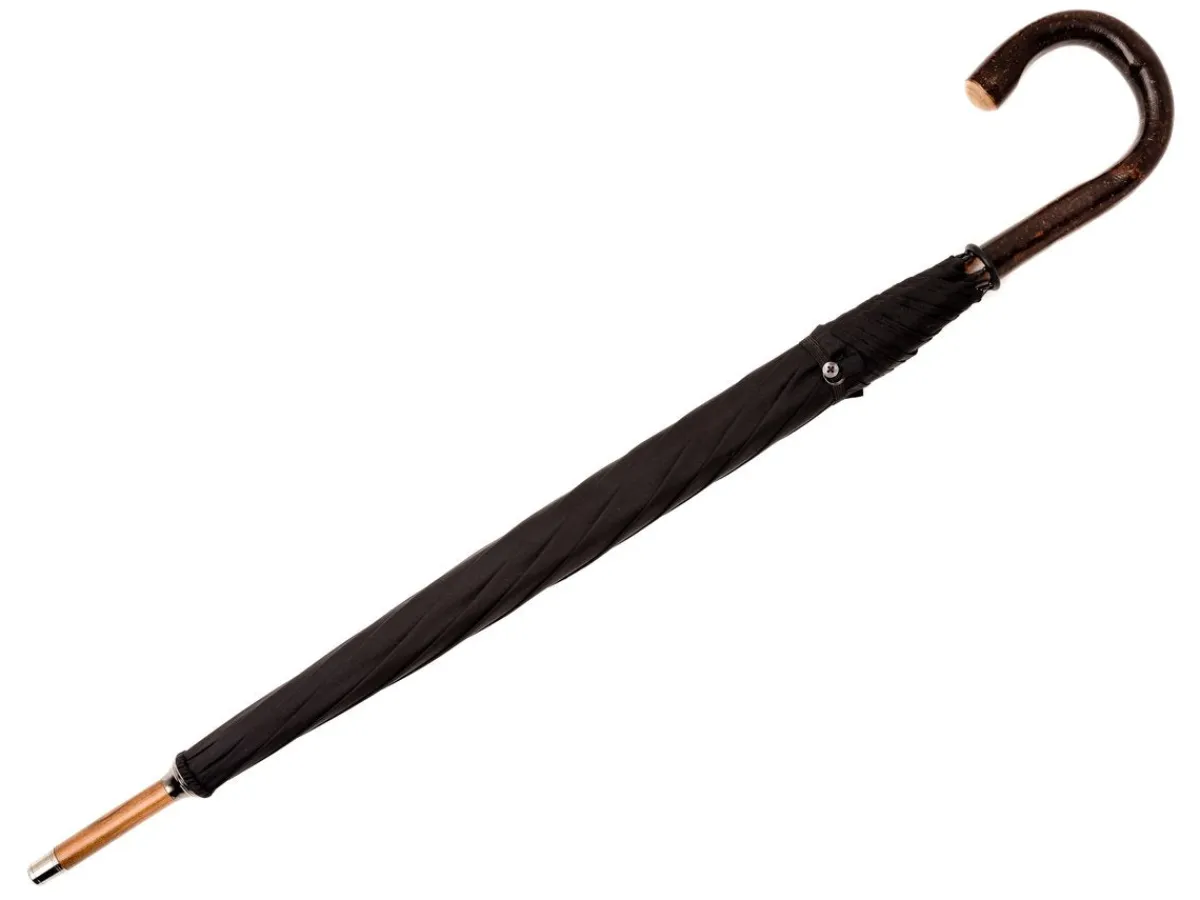 Umbrellas<Fox Umbrellas Solid Bark Chestnut Black