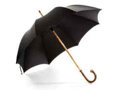 Umbrellas<Fox Umbrellas Solid Hazel Crook Black